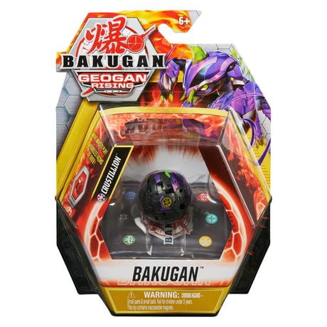 Bakugan, Crustillion, 2-inch Tall Geogan Rising Collectible Action Figure and Trading Card