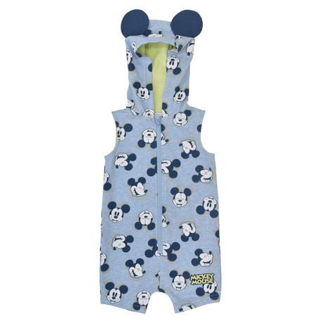 Disney Mickey Mouse Hooded Romper, Sizes: 0/3M - 18/24M