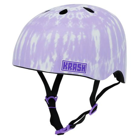 Krash! To Dye For Lavender PVC Helmet, Youth, Size 54-58 cm