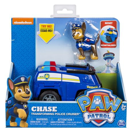 PAW Patrol – Chase’s Transforming Police Cruiser with Flip-open ...