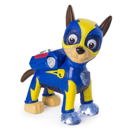 PAW Patrol - Mighty Pups Chase Figure with Light-up Badge And Paws, for ...