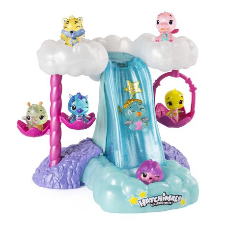 Hatchimals CollEGGtibles - Waterfall Playset with Lights, Sounds And ...