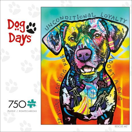 Puzzle Buffalo Games 750 Pièces – Dog Days Dog Gone Drôle Toilette – 24x18, Neuf