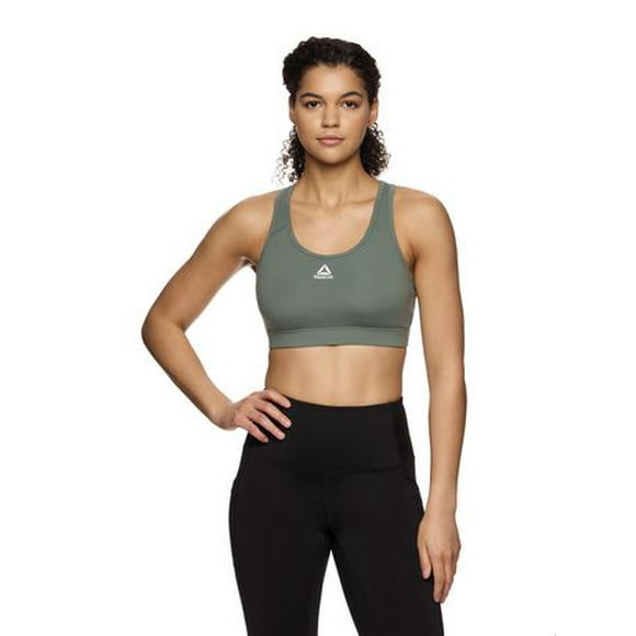 Reebok Women's Stronger Sports Bra with Mesh Panel and Removable Cups, Sizes XS-XXL