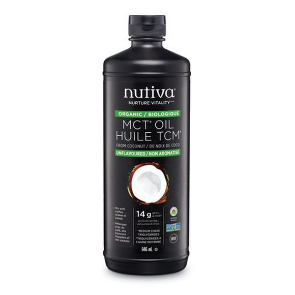 Nutiva MCT OIL From Coconut Unflavoured, 946 mL