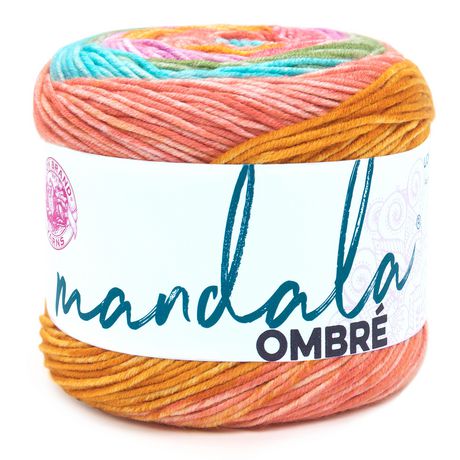 Lion Brand Yarn Mandala Spirit 525-212 Classic Cake Yarn, An exceptionally  wide range of enchanting colors 