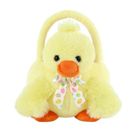 plush duck easter basket