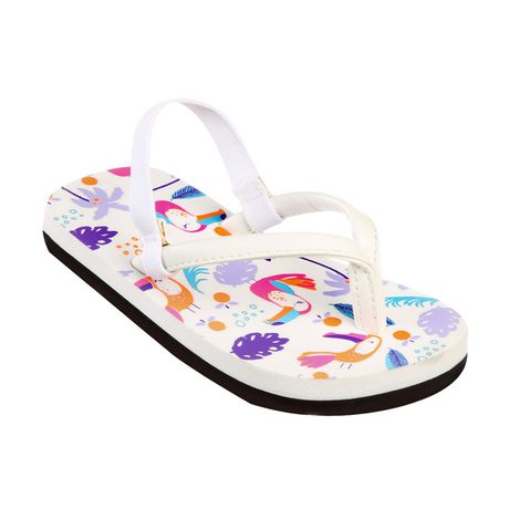 girls flip flops with back strap