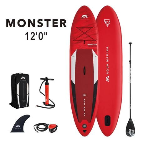 Aqua Marina - MONSTER 12'0" All-Around Inflatable Stand Up Paddle Board (iSup)