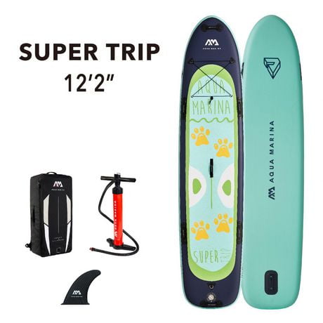 Aqua Marina - SUPER TRIP 12'2" Planche de Stand Up Paddle Gonflable Familiale (iSup)