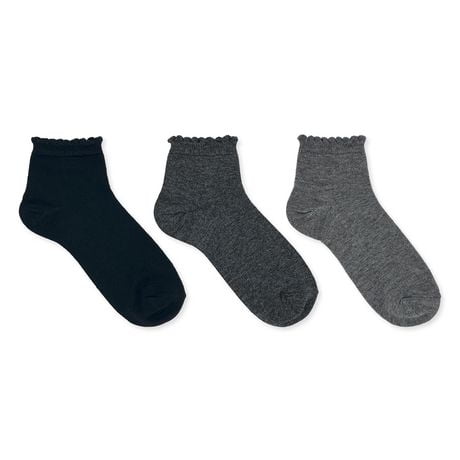 Secret Comfort 3pk Bamboo Bootie Socks, Fits shoe sizes 6-10
