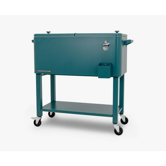 Permasteel - 80QT Patio Cooler w/Removeable Basin - TEAL