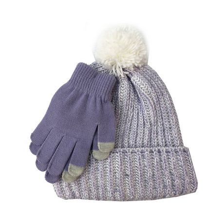 Knit Hat And Glove Set for Girls by George | Walmart Canada