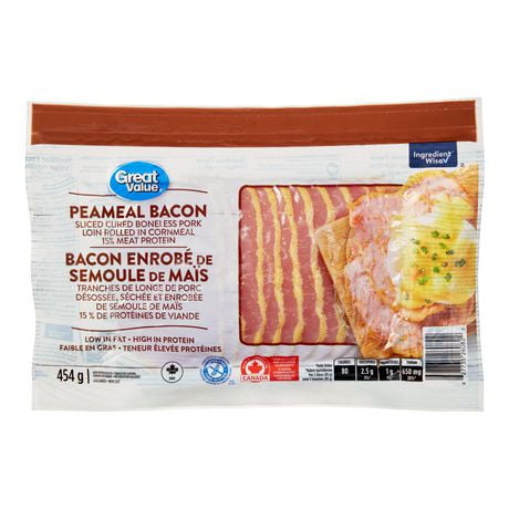 Bacon enrobé de semoule de maïs Great Value 454g
