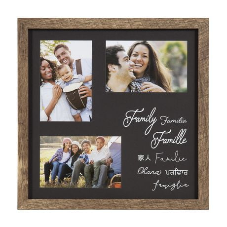 Hometrends Gallery 3 Open Collage Frame, For 4" x 6" Photos