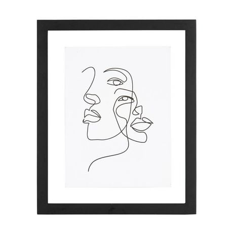 Hometrends Framed Sketch Art Faces