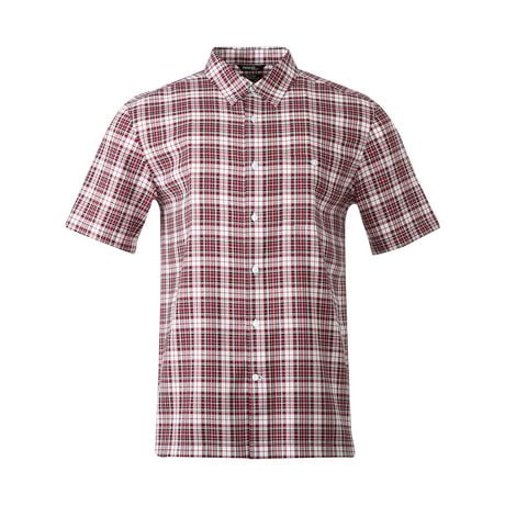 george sleeve button short down walmart woven shirt shirts mens