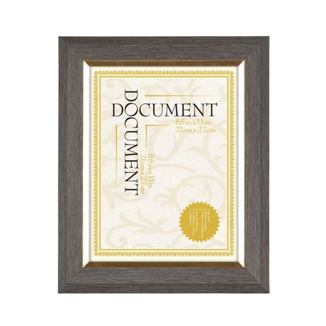 hometrends Duchesne Grey Document Frame