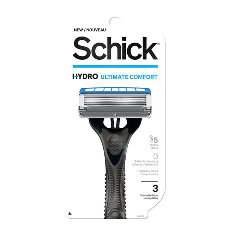 Schick Hydro 5 Sensitive Disposable Razors, 3ct, 3 Disposable Razors
