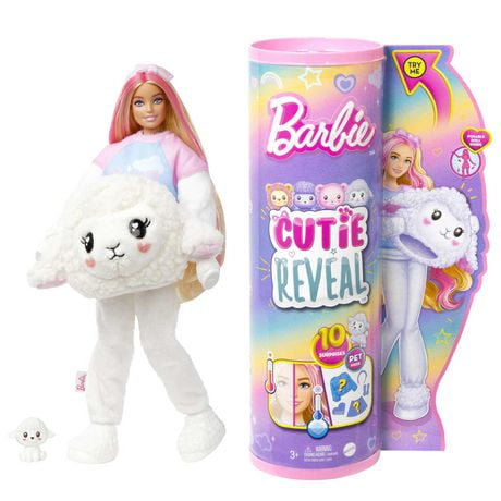 Barbie Cutie Reveal Cozy Cute Tees Doll & Accessories, Lamb in “Dream ...