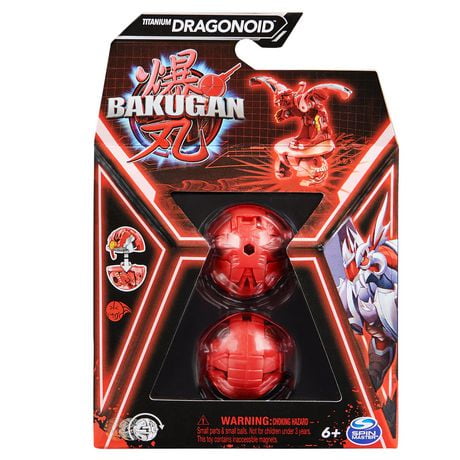 Bakugan, 2-inch-Tall Collectible, Customizable Action Figure and Trading Cards, Combine & Brawl, Kids Toys for Boys and Girls 6 and up (Styles May Vary), Bakugan Action Figure