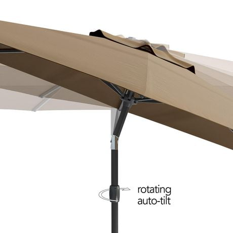 Corliving 10 Ft Uv And Wind Resistant Tilting Patio Umbrella Walmart Canada