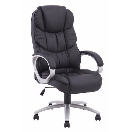 Nicer Furniture Executive Black PU Ergonomic Desk Office Chair