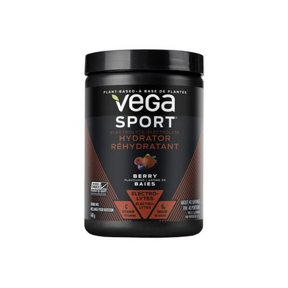 Vega Sport Electrolyte Rehydratant, Baies, 40 Portions, 148g 40 Portions