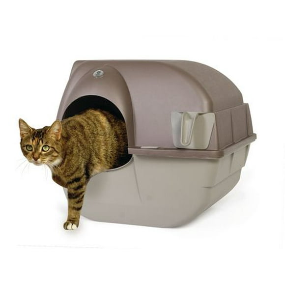 Omega Paw Roll 'n Clean Large Litter Box, Cleans in just seconds without scooping