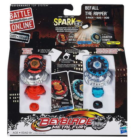 Beyblade Metal Fury Befall The Ripper 2-pack | Walmart Canada