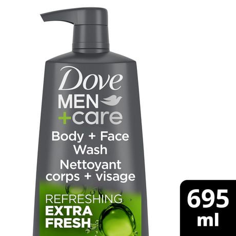 Dove Men+Care Extra Fresh with 24-Hour Nourishing Micromoisture Technology Body and Face Wash, 695 ml Body & Face Wash