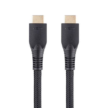 onn. 12 FT./3.6 m High Speed HDR 4K Premium HDMI Cable, 7.2 Surround Sound
