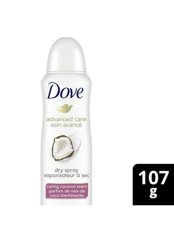 Dove Advanced Care Caring Coconut Scent Dry Spray Antiperspirant, 107g Antiperspirant