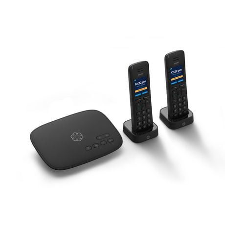 Ooma Telo Home Phone Service with 2 Cordless Handsets