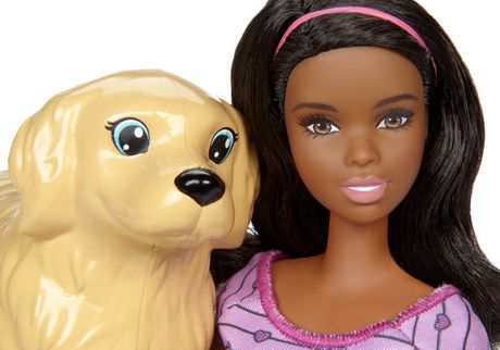 barbie newborn pups doll & pets