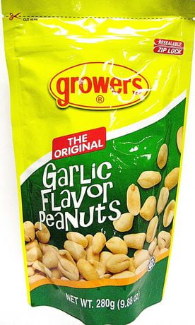 Growers Garlic flavor Peanuts 280g | Walmart Canada
