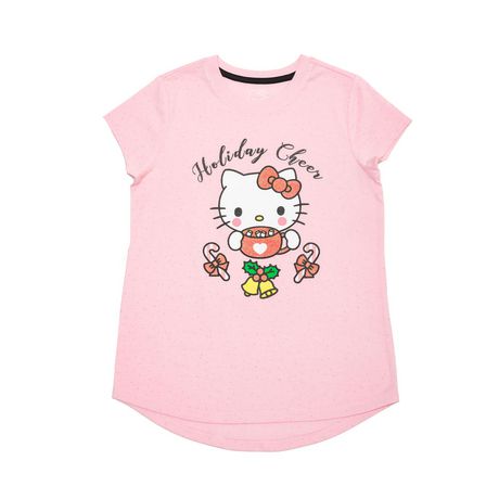Hello Kitty Girls Hot Chocolate Short Sleeve T-Shirt - Walmart.ca
