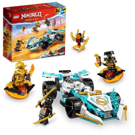 LEGO Ninjago La voiture de course Spinjitzu puissante du dragon de Zane 71791 Ensemble de construction (307 pièces) Comprend 307 pièces, 7+ ans