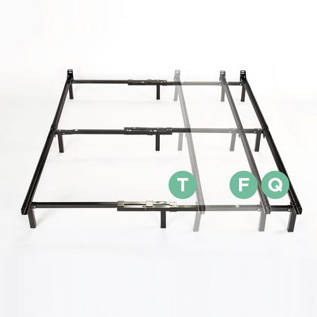 Zinus Mice Compack Adjustable Steel, How To Put A Twin Metal Bed Frame Together