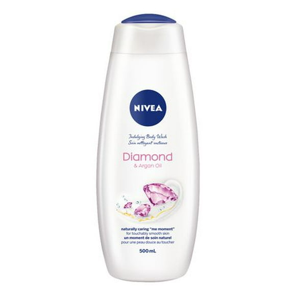NIVEA Diamond & Argan Oil Indulging Body Wash for Women with Diamond Powder | Body Cleanser | Shower Cream for all skin types, Dermatologically tested, 500 mL