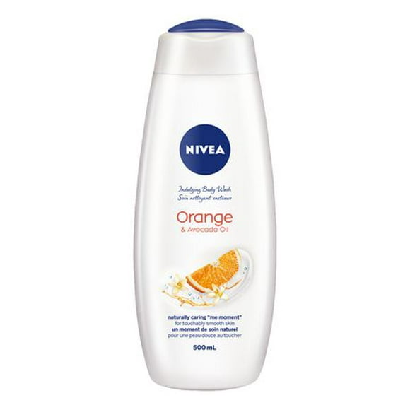 NIVEA Orange & Avocado Oil Indulging Body Wash for Women with Bamboo Extracts | Body Cleanser | Shower Cream for all skin types, Dermatologically tested, 500 mL
