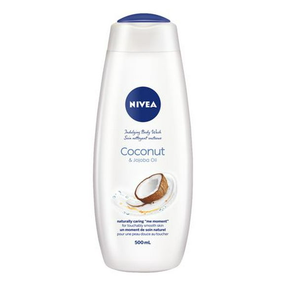 NIVEA Coconut & Jojoba Oil Indulging Body Wash for Women with Diamond Powder | Body Cleanser | Shower Cream for all skin types, Dermatologically tested, 500 mL