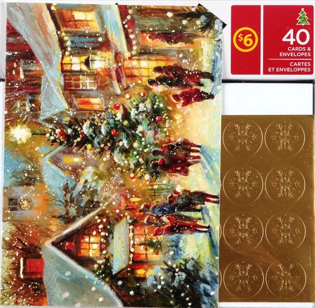 40 Boxed Christmas Cards | Walmart Canada