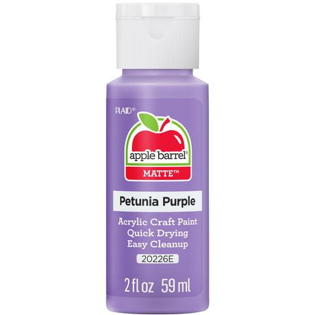 Apple Barrel Colors, 2 oz., Petunia Purple, 2 oz Matte Acrylic Paint