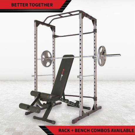Fitness Reality 810XLT Super Max Power Cage with Weight Bench Combo 
