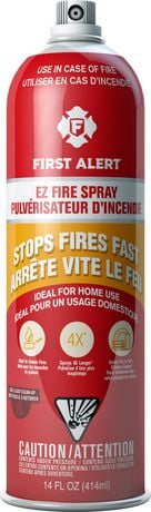 First Alert 1043283 EZ Fire Spray Fire Extinguishing Aerosol Spray ...