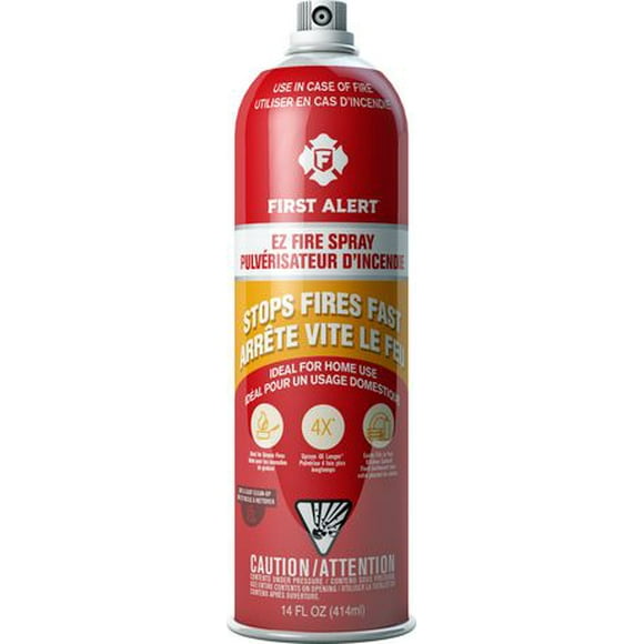 First Alert 1043283 EZ Fire Spray Fire Extinguishing Aerosol Spray