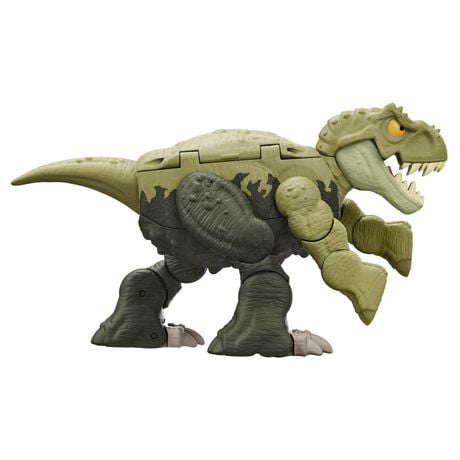 Jurassic World Dinosaur to Dinosaur Transforming Toy, Double Danger Tyrannosaurus Rex & Ankylosaurus