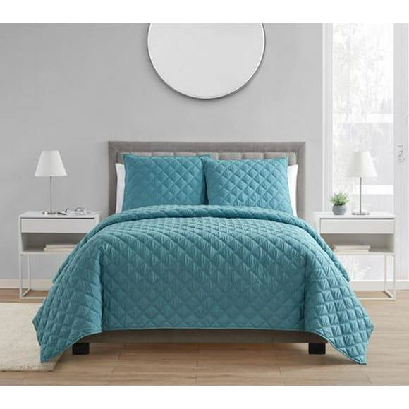 Avery Pure Cotton Bamboo Babs 3 Piece Double/Queen Quilt Set