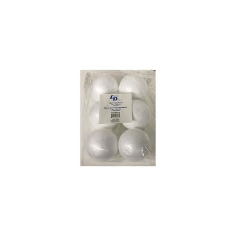 Lerman Decor's craft foam balls, foam balls 6 pack